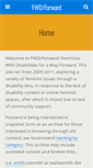 Mobile Screenshot of disabledfeminists.com