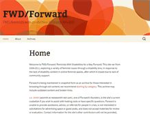 Tablet Screenshot of disabledfeminists.com